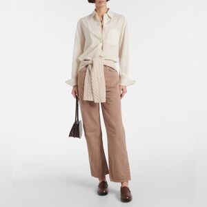 Veronica Beard Daniella High Rise Straight Leg Ankle Jeans - Tan - Size 29